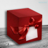 Коробка подарочная - цветная красная (кружка) Фото № 1